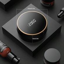 1 件圆形壁挂式非接触式洗手液分配器，1 件 13 厘米 * 13 厘米皂液器，USB 可充电壁挂式自动红外传感器泡沫洗手液分配器，带白色和黑色泡沫选项 - 白色和黑色 - 查看 6