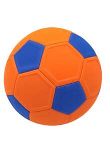 5# Curve Soccer Ball, Suitable For Indoor & Outdoor Play, High Elasticity Soccer Ball For Training & Match - Orange Blue - View 4