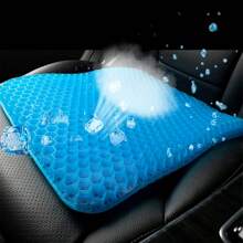 12 Stunden Komfort, atmungsaktives blaues Waben-Memory-Foam Sitzkissen - weiche & bequeme Lendenwirbelstütze für Büro, Auto und Relaxsessel, Bürokomfort|Wabendesign|atmungsaktives Material