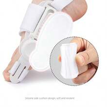 Hallux Valgus Corrector For Big Toe Protrusion Overlapping Toe Separator Button Buckle Adjustable Corrector - This Product Is Not A Medical Device And Is Intended For Toe Training Only. - White - View 4