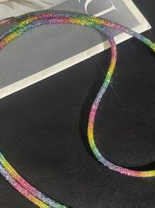 Schimmernde Kristall Strass Handy Schlüsselband - funkelnde Anti-Verlust Handykette, verschiedene Farben verfügbar, für den Sommer
