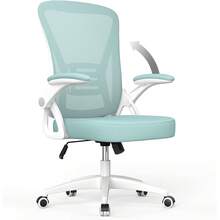 GartistGo Ergonomic Office Chair In Breathable Mesh With Lumbar Support, Adjustable Armrests, Inclinable Height Base, 360° Pivoting Wheel For The Office&Study - Green - View 7