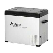 Alpicool 28/38/47 Quart Car Refrigerator, Portable Refrigerator, Camping And Road Trip Refrigerator, Mini Refrigerator Ice Maker, Camping Cooler, Quick Cooling (-4 ℉ To 68 ℉), 12/24V DC And 100-240V AC, Suitable For Cars, Trucks, Camping, RVs, Boats, Outdoor Use - 47 Quart - View 1