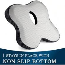 Memory Foam Gel Coccyx Seat Cushion For Office Chair Car Seat Ergonomic NonSlip DualLined Design Sciatica Relief Tailbone Pain Support Prure Relief For Desk Wheelchair Long Sitting Comfort