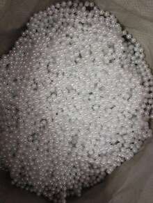 13.12英尺/39.37英尺人造白色珍珠串珠，装饰珍珠花环，DIY婚礼配饰，发饰，婚礼中心装饰，婚礼装饰，节日派对装饰，家居装饰，花卉装饰，乔迁之喜，户外花园露台桌面装饰，下午茶派对，新娘送礼会，化装舞会，家居门廊悬挂吊坠 - 彩色 - 查看 6