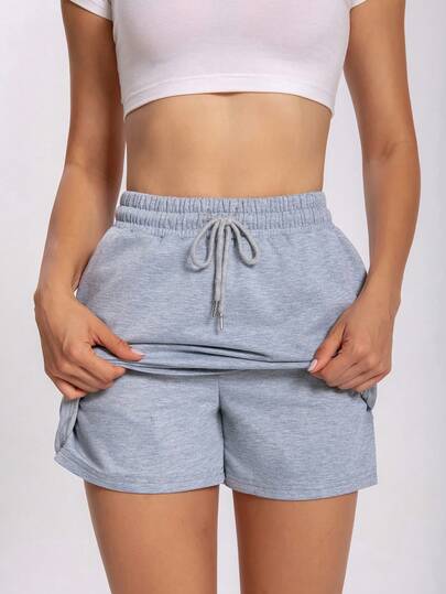 1pc Women's Casual Sports Shorts, 2-In-1 Double-Layer Skirt Breathable And Comfortable, Summer Portable Double Pockets, Suitable For Running Casual Sports Versatile Shorts, Very Good Choice For Women In Summer - Perfect For Active Lifestyle