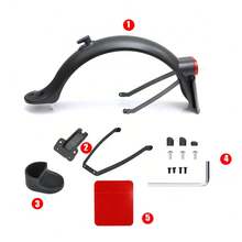 ABS Kit Compatible With Xiaomi M365/1S/PRO Electric Scooter Bracket, Mudguard With Protective Cover And Screws, Durable Accessories Set