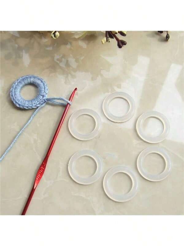 100 pièces Anneaux de crochet, anneaux de modélisation de sac, anneaux en O, cercles en plastique de 2 cm, convenant pour la modélisation de cercles, la décoration de sacs à dos et comme accessoires à mâcher pour animaux de compagnie