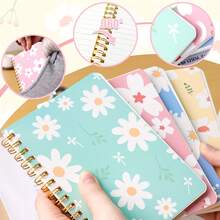 Local Delivery-School And Office Supplies For Students, Faculty, Gifts, Mother's DAY Gift, Back-To-School Season, Travel-Size [Cute Notebook] 8pcs Cute Mini Spiral Women's Notebook | A6/4.1*5.7in, College Rule, - 4 Colors - 查看 2