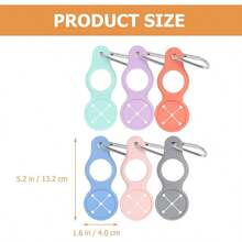 2 Pcs Lightweight Silicone Water Bottle Holders With Buckles For Outdoor Activities Camping Hiking And Travel Clip On Design For Easy Carrying - Multicolor - View 5