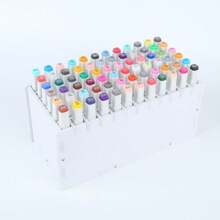 72/120/180/240 grilles Grande capacité Porte-stylo Organisateur de marqueur Panneau en bois et plastique blanc Rack de rangement de bureau pour stylos, crayons, fournitures d'art, retour à l'école, fournitures scolaires, étui à crayons, trousse, sac d'école
