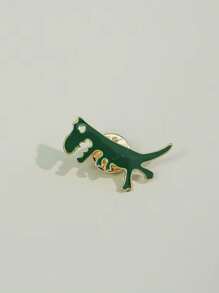 Une broche en alliage de dinosaure au style de bande dessinée mignon, personnalisée et minimaliste. Convient pour toutes les saisons, idéal pour le trajet domicile-travail et la vie sur le campus. Excellent pour le port pendant la rentrée scolaire. Sac à dos pour l'école.