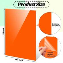 彩色亚克力板、浇铸亚克力板、塑料板，适用于DIY项目、相框、工艺品、激光切割、雕刻、金箔亚克力板、带金箔的透明亚克力板 - 彩色 - 查看 5