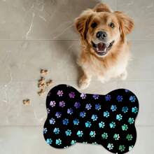 1 pezzo tappetino per l'alimentazione degli animali domestici, tappetino assorbente per cibo di cani e gatti, tappetino da dispensa impermeabile e anti-perdite per animali domestici, resistente alle macchie e facile da pulire per ciotole di acqua per cani e gatti, accessori per animali domestici, tappetino per pasti adatto per bevitori sporchi e disordinati