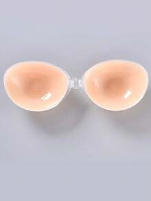 1 par de sostén invisible sin tirantes de silicona, copas adhesivas para el pecho sin espalda, accesorios de lencería y ropa interior para mujeres - Multicolor - Ver 8