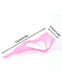 2 piezas, Aplicador de Máscara de Tres en Uno, Herramienta de Protección de Máscara, Dispositivo Auxiliar de Pestañas, 1 pieza Auxiliar de Maquillaje Reutilizable, Dispositivo Auxiliar Adecuado para Principiantes para Aplicar Perfectamente Pestañas y Delineador de Ojos, para Crear Pestañas Naturales Sin Grumos, Aplicador de Protector de Máscara con Herramienta Separadora de Pestañas Pinzas para Pestañas para Chicas.