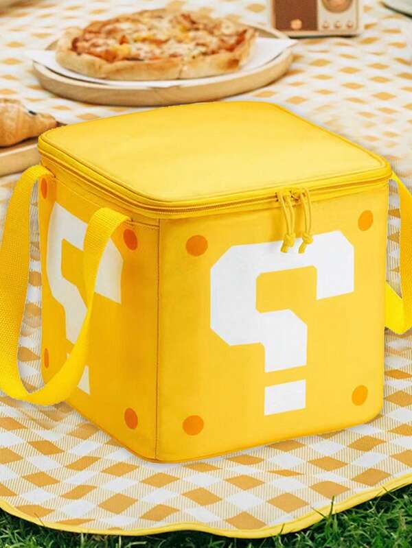 Super Mario Outdoor Party Zubehör Super Fragezeichen hängende Lippenstift Allzweckaufbewahrungstasche, Fragezeichen isolierte Tasche