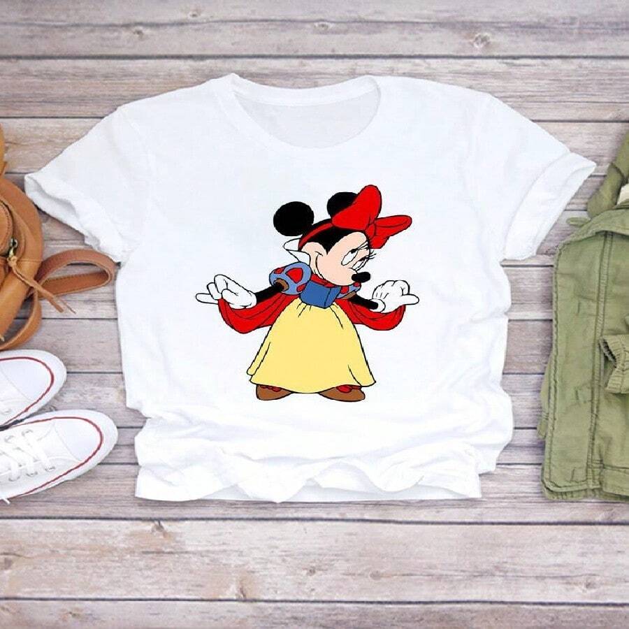 2025 Deadpools Hellos Kittys Kawaii T-Shirt Fashion T Shirt Short Sleeved Vintage Tops Summer Cotton O Neck 3XL Tees - 白色 - 查看 1