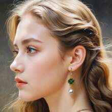 Vintage New Chinese Style Drop Earrings, Long Dangle Design For Party Holiday Daily Wear In Summer