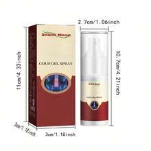 3 PCS South Moon Lumbar Spine Cold Gel Spray - 1.18oz, Glycerin-Infused Body Massage Mist For Neck, Shoulder, Leg Care, Suitable For All Skin Types,, Fragrance-Free, Neck Care Essentials | Sleek Bottle Design | Fragrancefree Gel - Red - View 4