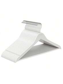 Trägalge, 20-delars set, tunn, med ett skåra på axeln, byxgalge, 360° roterande krok, björkträ, strumpebandshållare och jacka, molnvit, torkställning, garderobsorganisatör, multifunktionell byxgalge, halsduks- och slipsställ, förvaringsställ för hushållsbyxor - Multifärgad - Visa 9