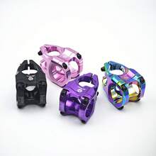 1 Stück Fahrrad Vorbau für Berg- & DH-MTB & Offroadfahrräder - Aluminium Legierung CNC gefertigt, leicht, hochwertig, haltbar, farbig, pink, lila, schwarz, 31,8*28,6*35mm, perfekt für Trail-Touren & Downhill-Abenteuer, eloxierte Oberfläche