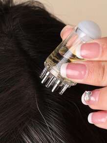 1pc Mini Oil Comb, Scalp Massager, Nourishing Hair Growth Serum Comb, Essence, Nutrient Liquid, Conditioner, Essential Oil Applicator To Precisely Deliver Liquid Or Oil To Hair Roots,Hair Clips,Hair Accessories,Hair Brush,Comb,Hair Tools,Hair Products And Accessories For Barber Salon Beauty Travel Essentials