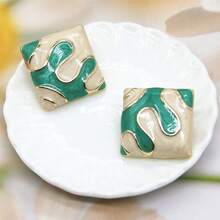 5 件复古服装装饰纽扣不对称形状手工缝制纽扣时尚女士外套连衣裙针织毛衣纽扣 - 彩色 - 查看 9