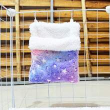 Single Selling, Soft And Comfortable, Breathable And Sturdy, Metal Hook Hanging Design, Exquisite Workmanship, Healing Color, Elegant Pet Sleeping Bag And Hanging Nest, Suitable For Use In Pet Cages, Suitable For Small Pets Such As Golden Bears, Hamsters, Chipmunks, Sugar Gliders, Flying Squirrels, And Small Bird Pets