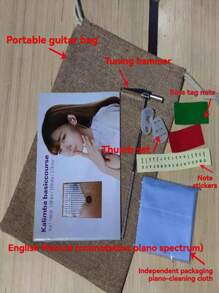 Wooden Kalimba Marimba/Thumb Fiddle - Professional Sound Quality, Portable, Beginner Friendly, The Preferred Relaxing Music Gift For Adults/Teenagers - The Ideal Birthday Gift For Music Enthusiasts Worldwide, (Including Tuning Hammer, High And Low Frequency Marker Stickers, Thumb Cover, Note Stickers, Cleaning Cloth, Music Score Manual, And Piano Case)