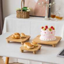 1 Piece Minimalist Wooden Kitchen & Home Storage Tray - Coffee Brown - View 10