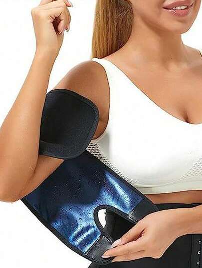 1 par, Braçadeira Esportiva para Outdoor, Faixa de Braço Absorvente de Suor, Cobertura de Braço, Arnês de Pressão, Braçadeira Esportiva, Alça de Mão Esportiva, Fitness, Braçadeira de Plástico para Braço, Faixa Modeladora para Braço