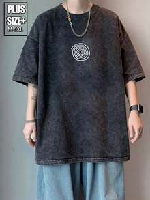 230 G Men's T-Shirt, Pure Cotton, Washable, Off-The-Shoulder, Crew Neck, Short Sleeves, Suitable For All Seasons