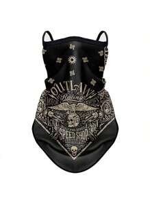 Retro Moto Cycling Sunscreen Mask Motorcycle Headscarf Summer Anti-UV Outdoor Neck Head Cover Riding Face Shield Sport Headwrap