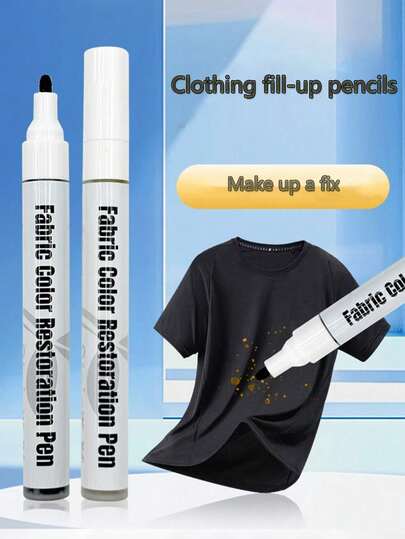 Färgkorrigeringspennor för kläder finns i flera färger, är vattentäta och bleknar inte. Reparationspennor för kläder och mattor är universella för denim, mycket effektiva och bleknar inte.