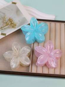 3 pièces Pinces à cheveux fleurs hawaïennes d'été, Pinces à cheveux hibiscus de couleur unie, Convient pour les cheveux fins, Adorables pinces à cheveux, Convient pour les cheveux épais, Accessoires de cheveux de plage tropicale, Cadeau de festival pour les filles Pinces à cheveux, Pinces à cheveux, Pinces à cheveux