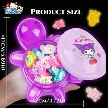 Sanrio 1pc Sanrio Series Glow-In-The-Dark Giant Turtle - Cute Character-Themed Decorations With Detachable Shell, Absorbs Sunlight To Glow, Perfect For Collectors!