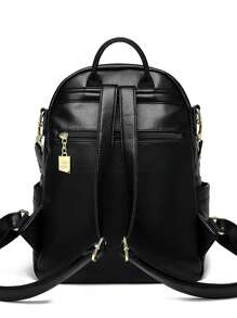 Multifunction Backpack Women Soft PU Leather Backpack Large Capacity School Bags For Girls New Fashion Female Bagpack
