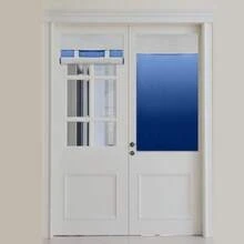 Gradient Color Blackout Curtains Purple Ombre Thermal Insulated Light Blocking Room Darkening Grommet Window Drapes For Living Room Bedroom - Blue and Greyish White - View 7