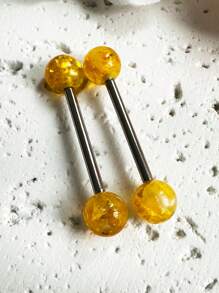 2025 Latest Colorful Tongue Ring With Glitter Sequins, Cute Multi-Color Options For Women, Students And Party Wear