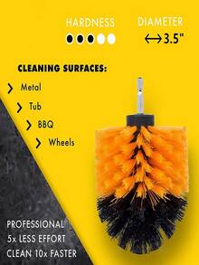 3 件套钻刷附件套装 - 电动洗涤器刷清洁套件 - 适用于浴室表面、灌浆、地板、浴缸、淋浴、瓷砖、厨房和汽车的多功能钻刷