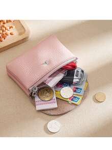 1 件迷你复古素食零钱包拉链信用卡夹正品卡夹正品卡夹便携式卡夹和女士钱包迷你钱包钱包小钱包可爱钱包男士钱包