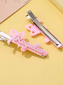 Personalisierte individuelle Haarspange aus Acryl mit Namen, Geschenk für Schulabschluss, Lehrertag, personalisierter handgefertiger Spezial-Liebes-Haarschmuck