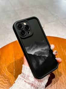 Funda de teléfono a prueba de golpes con paisaje de montaña para 16 ProMax, 14/13, 12, 11 Pro Max, XS Max, X, XR, 8, 7, Plus, 15, 13 ProMax, 16, 14 Plus, 11 - Adecuado como regalo de cumpleaños, novia, novio o uso personal