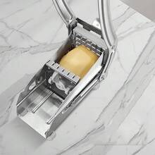 1pc, Stainless Steel Cutting Machine, Vegetable Cutting Machine, Potato Slicer, French Fry Cutting Machine, Potato Slicer, Vegetable Chopper, Onion Chopper, Food Chopper, Heavy-Duty Chopper, Potatoes, Carrots, Cucumbers, Kitchen Supplies, Kitchen Small Tools, Kitchen Accessories - 1Pc - 查看 6