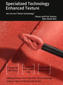 Mooekiss 丝绒哑光唇泥，美白唇膏，防晕染