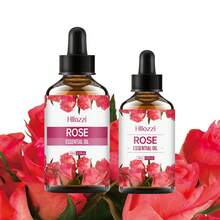 Hllozzi 30ml/60ml/100ml Rose Facial Essential Oil Fragrance Long-Lasting Hydrating Moisturizing Nourishing Smooth Skin Fragrance Skin Care Oil Pure Plant Extract Aromatherapy Essential Oil, Office, Yoga, Sweet Dreams, Relaxation, Perfect Wife Gift - Rose - View 2