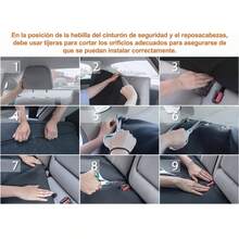 Juego De Fundas Para Asientos De Auto 10 Pcs, Universal - Beis - Ver 6