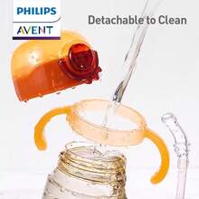 Philips Avent Avent 儿童吸管杯 1 岁+，16.9 盎司/500 毫升婴儿直饮瓶 PPSU 奶杯 幼儿学饮水杯