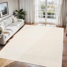 Meiyiu Solid Textured Living Room Rugs 2x6/5*7/8x10/9*12/10*13 Large Washable Modern Accent Rugs, Stain-Resistant Contemporary Indoor Carpet, Soft Low Pile Floor Mat For Bedroom, Kitchen, Office - - 9*12ft - 查看 5